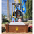 Надгробок дерев&rsquo;яний світлий горіх 180х75х35см 0123 фото
