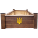 Надгробок дерев'яний з колонами та тризубом (Темний венге) 04 фото 7