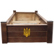 Надгробок дерев'яний з колонами та тризубом (Темний венге) 04 фото 1