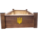 Надгробок дерев'яний з колонами та тризубом (Темний венге) 04 фото 3